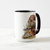 Irish Setter , Walcockjagd, Art Tasse (VorderseiteRechts)