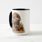 Irish Setter , Walcockjagd, Art Tasse (Vorderseite Links)