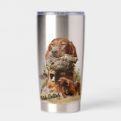 Irish Setter , Walcockjagd, Art Thermobecher (Rückseite)