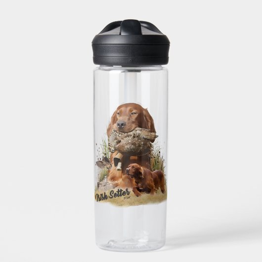 Irish Setter , Walcockjagd, Art Trinkflasche (Vorderseite)