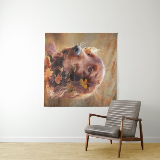 Irish Setter Wandteppich (Beispiel (Horizontal))