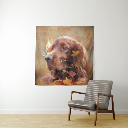 Irish Setter Wandteppich (Beispiel)