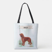 Irish Setter Wasserfarben Personalisiert Do Tasche (Rückseite)