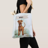 Irish Setter Wasserfarben Personalisierter Hund Tasche (Von Nahem)