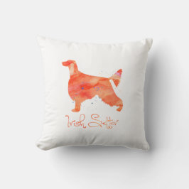 Irish Setter Watercolor Design Kissen