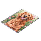 Irish Setter Watercolor Journal Notizblock (Linke Seite)