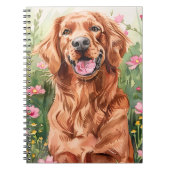 Irish Setter Watercolor Journal Notizblock (Vorderseite)