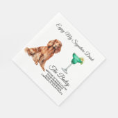 Irish Setter Wedding Signature Drink Napkins Serviette (Ecke)