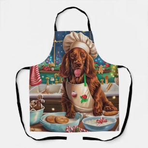 Irish Setter Weihnachtsbäckerei: Festliches Weihna Schürze
