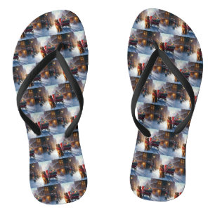 Irish Setter Weihnachtsfeiertag Badesandalen
