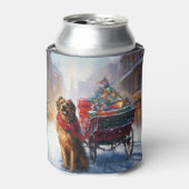 Irish Setter Weihnachtsfeiertag Dosenkühler (Kanne Vorderseite)