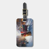 Irish Setter Weihnachtsfeiertag Gepäckanhänger (Vorderseite vertikal)