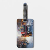 Irish Setter Weihnachtsfeiertag Gepäckanhänger (Rückseite vertikal)