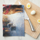 Irish Setter Weihnachtsfeiertag Geschirrtuch (Viertel Falte)