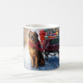 Irish Setter Weihnachtsfeiertag Kaffeetasse (Mittel)