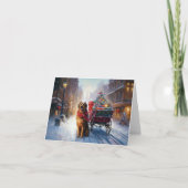 Irish Setter Weihnachtsfeiertag Karte (Vorderseite)