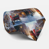 Irish Setter Weihnachtsfeiertag Krawatte (Gerollt)