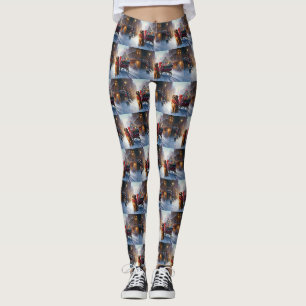 Irish Setter Weihnachtsfeiertag Leggings