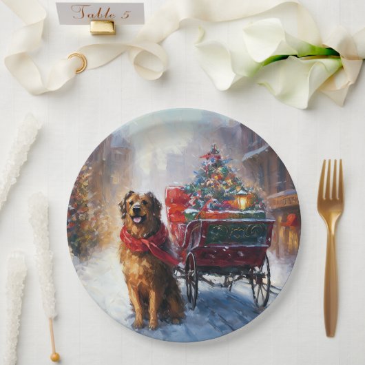 Irish Setter Weihnachtsfeiertag Pappteller (Hochzeit)