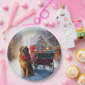 Irish Setter Weihnachtsfeiertag Pappteller (Party)