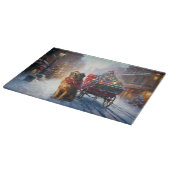 Irish Setter Weihnachtsfeiertag Schneidebrett (Ecke)
