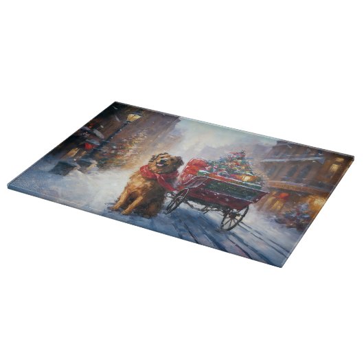 Irish Setter Weihnachtsfeiertag Schneidebrett (Ecke)