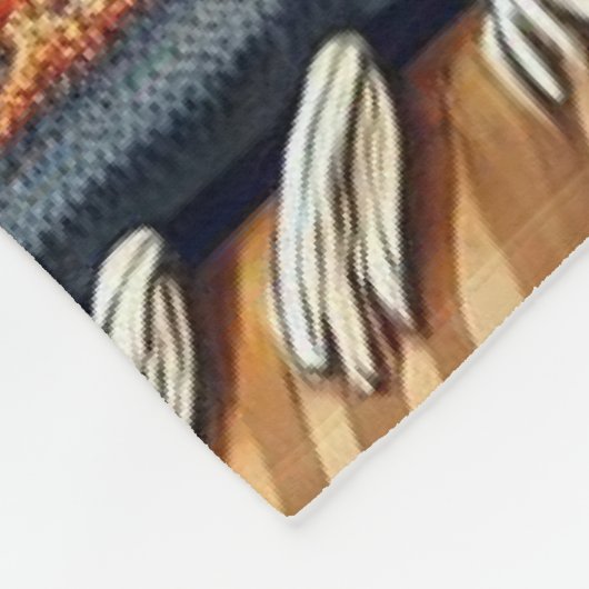 Irish Setter Welpe Schlafen durch einen warmen Kam Fleecedecke (Ecke)