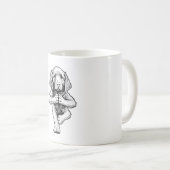 Irish Setter Yoga Dog Welpe Hunde Tree Pose A Kaffeetasse (VorderseiteRechts)