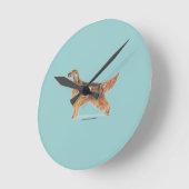 Irish Setters Runde Wanduhr (Winkel)