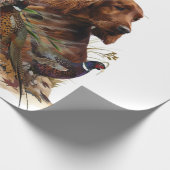 Irish Setters with Pheasants - Passion Hunt Geschenkpapier (Ecke)