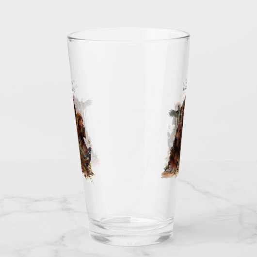 Irish Setters with Pheasants - Passion Hunt Glas (Rechts)