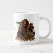 Irish Setters with Pheasants - Passion Hunt Jumbo-Tasse (Rechts)