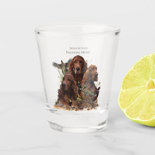 Irish Setters with Pheasants - Passion Hunt Schnapsglas