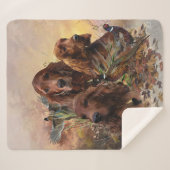 Irish Setters with Pheasants - Passion Hunt Sherpadecke (Vorderseite (Horizontal))