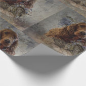 Irish Setters with Woodcock - Passionsjagd Geschenkpapier (Ecke)