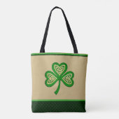 Irish Shamrock Celtic Knots St Patrick Tasche (Rückseite)