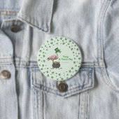 Irish Shamrock Flamingo St. Patrick’s Day Party Kn Button (Beispiel)