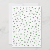 Irish Shamrock Flamingo St Patrick's Day Party Einladung (Rückseite)