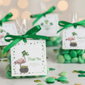 Irish Shamrock Flamingo Thank You Geschenkanhänger