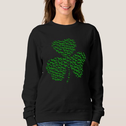 Irish Shamrock Golden Retrevie Mom Dad   Dog Sweatshirt (Vorderseite)