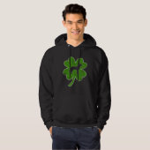 Irish Shamrock Leaf Malinois St Patrick s Day Hoodie (Vorne ganz)