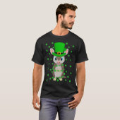Irish Shamrock Leprechaun Armadillo St Patrick's D T-Shirt (Vorne ganz)