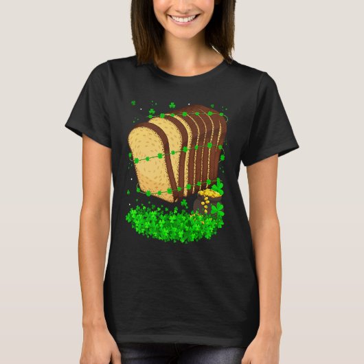 Irish Shamrock Leprechaun Bread St Patrick's Day T-Shirt (Vorderseite)