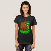 Irish Shamrock Leprechaun Buffalo St Patrick's Day T-Shirt (Vorne ganz)