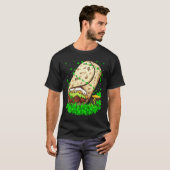 Irish Shamrock Leprechaun Burrito St Patrick's Day T-Shirt (Vorne ganz)