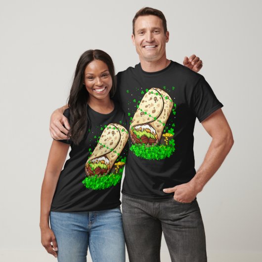 Irish Shamrock Leprechaun Burrito St Patrick's Day T-Shirt (Unisex)