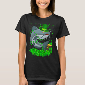 Irish Shamrock Leprechaun Catfish St Patrick's Day T-Shirt