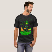 Irish Shamrock Leprechaun Forklift St Patrick's Da T-Shirt (Vorne ganz)