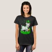 Irish Shamrock Leprechaun Goat St Patrick's Day T-Shirt (Vorne ganz)
