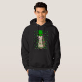 Irish Shamrock Leprechaun Hedgehog St Patrick's Da Hoodie (Vorne ganz)